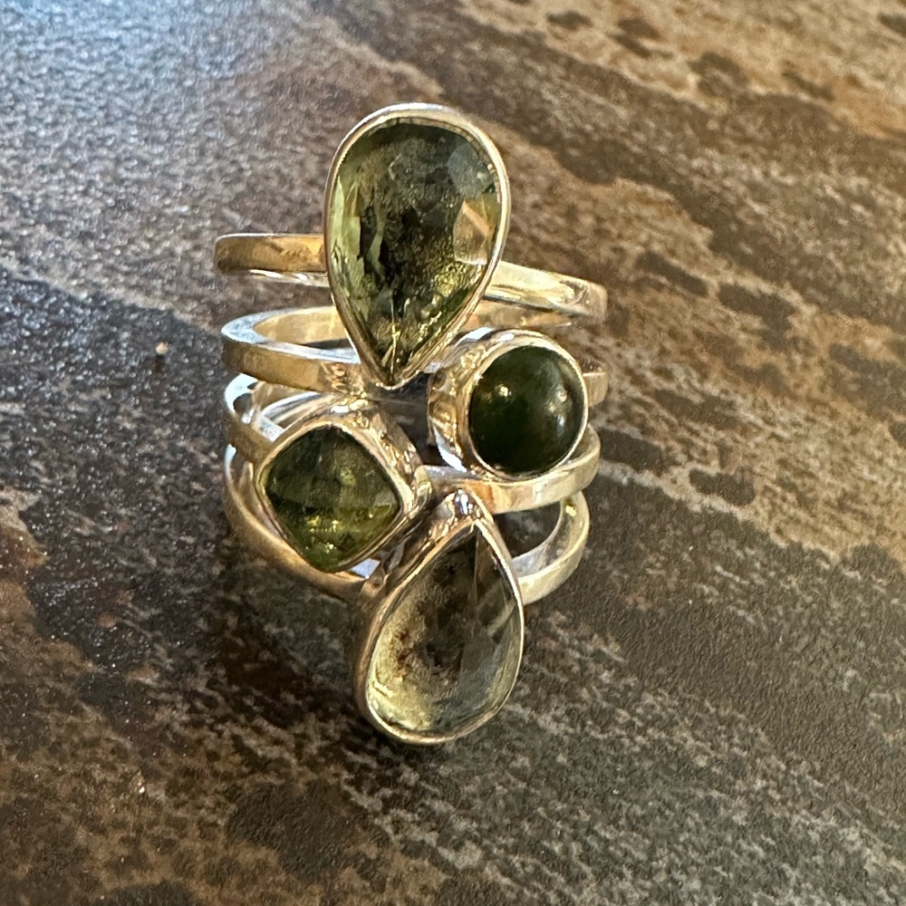 Beautiful Lilly Barrack adjustable sterling silver .925 ring—